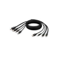 Secure KVM Combo Cable - Video- / USB- / Audio-Kabel - konform - USB, Min