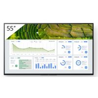 Sony FW-55BZ30L Signage Display Digital signage flat panel 139.7 cm (55") LCD Wi-Fi 440 cd/m² 4K Ultra HD Black Android 24/7