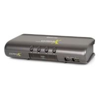 iogear MiniView Extreme Multimedia KVMP Switch w/Cables KVM switch Grey