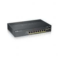 Zyxel GS1920-8HPV2, 8-port GbE L2 PoE+ Smart Switch, 802.3