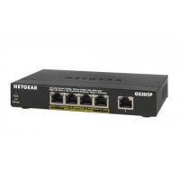 Netgear GS305P Unmanaged Gigabit Ethernet (10/100/1000) Black Power over Ethernet (PoE)