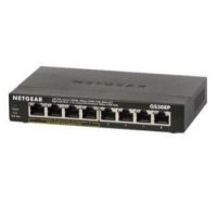 Netgear GS308P-100UKS Unmanaged Gigabit Ethernet Black Power over Ethernet (PoE)