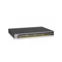 Netgear GS752TP Managed L2/L3/L4 Gigabit Ethernet Black 1U Power over Ethernet