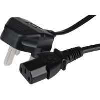 Maplin HP-B51ALVB-C10 power cable Black 1 m Power plug type G C13 coupler