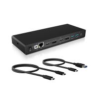 ICY BOX IB-DK2245AC Wired USB 3.2 Gen 1 (3.1 Gen 1) Type-C Black