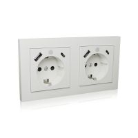 ICY BOX IB-MPS4200W-PD socket-outlet Type F + USB A + USB C White