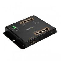 StarTech 8-Port PoE+ Gigabit Ethernet Switch plus 2 SFP Connections - Managed - Wall Mount with Front Access