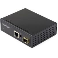 StarTech Industrial Fiber to Ethernet Media Converter - 1Gbps SFP to RJ45/ Cat6 - Singlemode/Mul