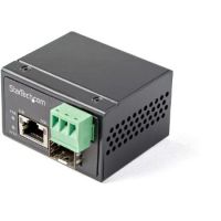 StarTech PoE+ Industrial Fiber to Ethernet Media Converter 30W - SFP to RJ45 - Singlemode/Multim