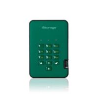 iStorage diskAshur2 256-bit 1TB USB 3.1 secure encrypted hard drive - Green IS-DA2-256-1000-GN