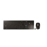 CHERRY DW 9100 SLIM keyboard Mouse included Universal RF Wireless + Bluetooth QWERTY UK English Black