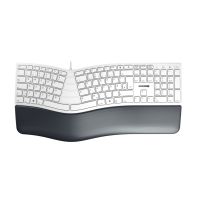 CHERRY KC 4500 ERGO keyboard Universal USB QWERTZ German White