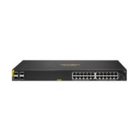 Hewlett Packard Enterprise Aruba 6100 24G Class4 PoE 4SFP+ 370W Managed L3 Gigabit Power over Ethernet (PoE) 1U Black