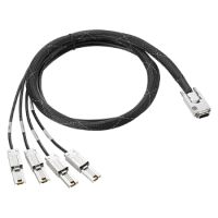 E MiniSAS interface cable - Externes SAS-Kabel - 4-Lane - 4 x Mini SAS HD (SF