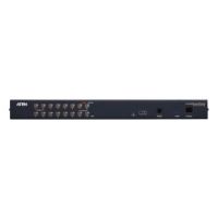 Aten 1x16 Port CAT5 High Density KVM Switch over IP with 1 local/remote user access (1 bus), Daisy Chain,