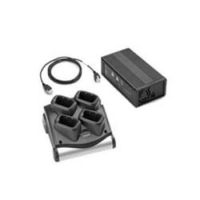 Zebra 4-Slot Cradle Kit Black Indoor