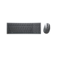 DELL KM7120W keyboard Mouse included Office RF Wireless + Bluetooth AZERTY French Grey, Titanium