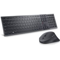 DELL KM900 keyboard Mouse included Office RF Wireless + Bluetooth QWERTZ German Graphite