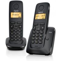 Gigaset A120 Duo DECT telephone Black Caller ID