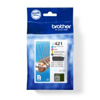 Brother LC421VAL Black and Colour Ink Cartridge 4 Pack