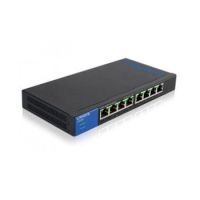 Linksys LGS108P-UK network switch Unmanaged Gigabit Ethernet (10/100/1000) Black Power over Ethernet (PoE)