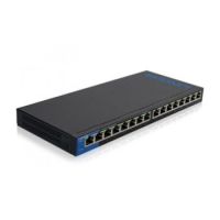 Linksys LGS116-UK network switch Unmanaged Gigabit Ethernet (10/100/1000) Black