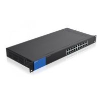 Linksys LGS124-UK network switch Unmanaged Gigabit Ethernet (10/100/1000) Black 1U