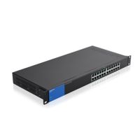 Linksys LGS124P-UK network switch Unmanaged Gigabit Ethernet (10/100/1000) Power over Ethernet (PoE) 1U Black