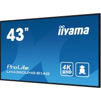 iiyama LH4360UHS-B1AG Signage Display Digital A-board 108 cm (42.5") LED Wi-Fi 500 cd/m² 4K Ultra HD Black Built-in processor Android 11 24/7