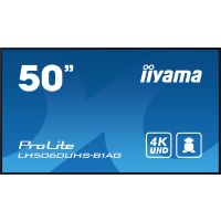 iiyama LH5060UHS-B1AG Signage Display Digital A-board 125.7 cm (49.5") LED Wi-Fi 500 cd/m² 4K Ultra HD Black Built-in processor Android 11 24/7