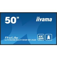 iiyama LH5065UHSB-B1AG Signage Display Digital signage flat panel 125.7 cm (49.5") LCD Wi-Fi 800 cd/m² 4K Ultra HD Black Built-in processor Android 11 24/7