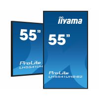 iiyama LH5541UHS-B2 Signage Display Kiosk design 138.7 cm (54.6") LCD 500 cd/m² 4K Ultra HD Black Built-in processor 18/7