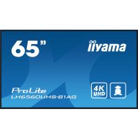 iiyama LH6560UHS-B1AG Signage Display Digital A-board 165.1 cm (65") LED Wi-Fi 500 cd/m² 4K Ultra HD Black Built-in processor Android 11 24/7