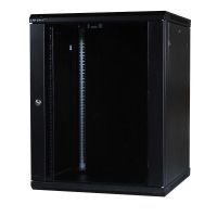 Lanview LVR242065 rack cabinet 27U Wall mounted rack Black