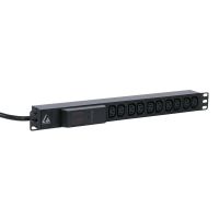 Lanview LVR261877 power distribution unit (PDU) 10 AC outlet(s) 1U Black