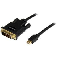 StarTech 3ft (0.9m) Mini DisplayPort to DVI Cable - Mini DP to DVI Adapter Cable - 1080p Video - Passive mDP 1.2 to DVI-D Single Link - mDP or Thunderbolt 1/2 Mac/PC to DVI Monitor