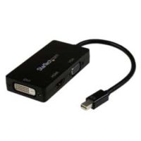 StarTech Travel A/V Adapter: 3-in-1 Mini DisplayPort to VGA DVI or HDMI Converter