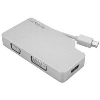 StarTech Aluminum Travel A/V Adapter3-in-1 Mini DisplayPort to VGA, DVI or HDMI - 4K