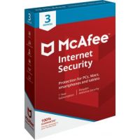 McAfee Internet Security Antivirus security 3 license(s) 1 year(s)