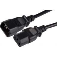 Maplin MK24B power cable Black 2 m C14 coupler C13 coupler