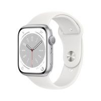 Apple Watch Series 8 OLED 45 mm Digital 396 x 484 pixels Touchscreen Silver Wi-Fi GPS (satellite)