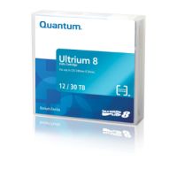 LTO Ultrium 8 - 12 TB / 30 TB - Mit Strichcodeetikett - Brick Red - Library P