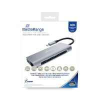 MediaRange MRCS510 notebook dock/port replicator USB 3.2 Gen 1 (3.1 Gen 1) Type-C Silver