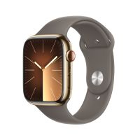 Apple Watch Series 9 45 mm Digital 396 x 484 pixels Touchscreen 4G Gold Wi-Fi GPS (satellite)