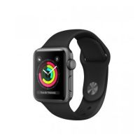 Apple MTF02B/A Watch SeriesВ 3 GPS 38mm Space Aluminium Case with Black