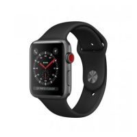 Apple Watch Series 3 GPS + Cellular, 38mm Space Grey Aluminium Case with Black Sport Band