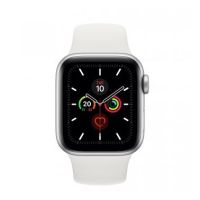 Apple Watch Series 5 GPS, 40mm Silver Aluminium Case with White Sport Band