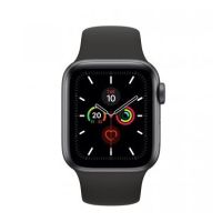 Apple Watch Series 5 GPS, 40mm Space Grey Aluminium Case with Black Sport Band