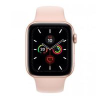 Apple Watch Series 5 GPS, 44mm Gold Aluminium Case with Pink Sand Sport Band - S/M & M/L