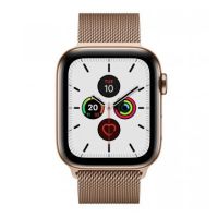 Apple Watch Series 5 GPS + Cellular, 44mm Gold Stainless Steel Case with Gold Milanese Loop